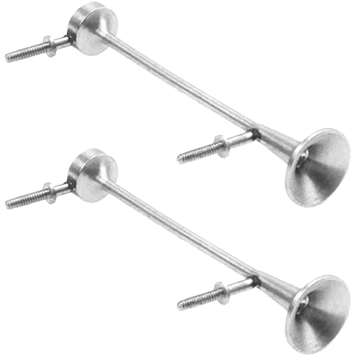 2Pcs Vgoohobby 1/14 Scale Simulation Metal Speaker Whistle Decoration Compatible with 1/14 Tamiya RC Tractor Scania R620 Actros 3363 Arocs Man TGX Truck Car(48mm) - size: 48mm