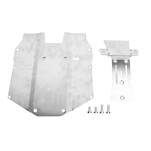 Stainless Steel RC Front Chassis Armor Plate Skid Plate, for YIKONG DF7 1/7 Short Truck, RC Skid Plate, RC Car Front and Chassis Skid Plate Armor, RC Chassis Guard