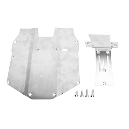 Stainless Steel RC Front Chassis Armor Plate Skid Plate, for YIKONG DF7 1/7 Short Truck, RC Skid Plate, RC Car Front and Chassis Skid Plate Armor, RC Chassis Guard