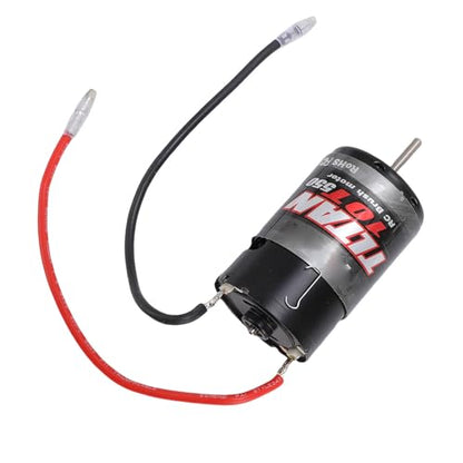 550 10T RC Brushed Motor Aluminum Copper High Speed Crawler Motor with Built in Heatsink and Cooling Fan for 1 10 RC Crawler Axial SCX10 JL 90046