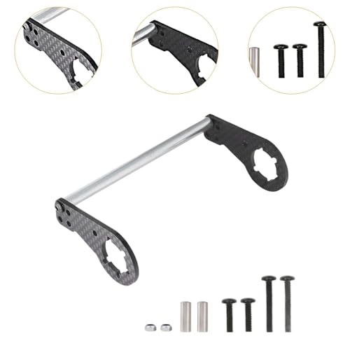 Rear Shock Tower Rear Shock Damper Mount Chassis Upgrade Accessories Carbon Fiber Aluminum Replacement Plate Suitable for 1/10 CW-01 RC Car Hobby