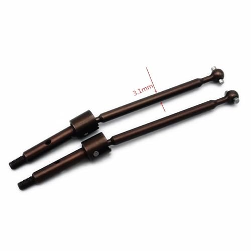 S2 Spring Steel Thicker Rear Axle and Dogbone for Losi 1/18 Mini-T 2.0 Mini-B LOS212012 LOS212013
