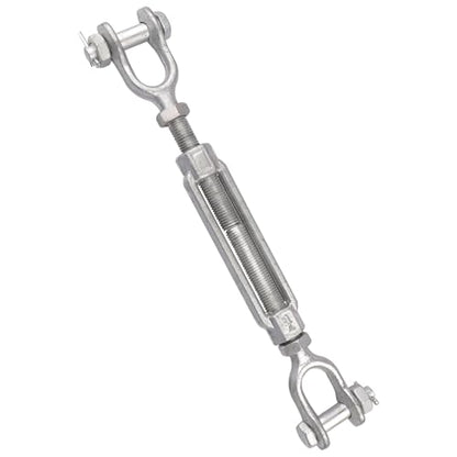 7/8 x 6 Inch Turnbuckle Forged Galvanized Steel Jaw and Jaw Turnbuckles for Cable Rail Rigging Rope Chain 7,200 lbs Working Load Limit, 1PCS (7/8" X 6") - size: 7/8" X 6"