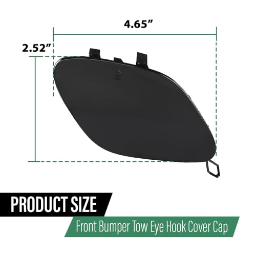 LQI Front Bumper Tow Eye Hook Cover Cap Fit Benz C63AMG W205 C300 2015-2018 | 2058850724, A2058850724 Black - size: Front | Fit Benz W205 C300 C400 C63AMG 2015-2018