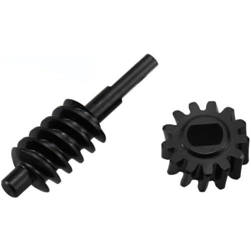 Hot Racing SXTY9213 2/13T Overdrive Worm Gear Set Steel CNC Upgrade for Axial SCX30 1/30 Scale Crawler Drivetrain