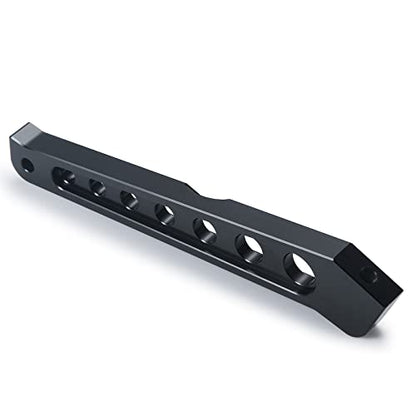 2pcs Aluminum Front Rear Chassis Brace Support Rod Bracket Compatible with Arrma Typhon 1/8 RC Car Upgrade Parts (Black)