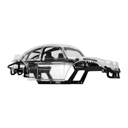 INJORA BUG18 Body with LCG Aluminum Universal Chassis for 1/18 RC Crawler TRX4M Upgrade(Clear) - color: Clear