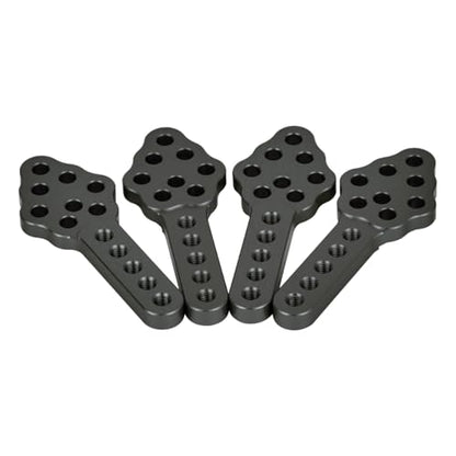 CNC Aluminum Shock Mount 4pcs Adjustable for SCX10 1/10 RC Crawler | Metal shock mount stand with adjustable height and angle.For Axial SCX10 90046 D90 D110.Upgrade for RC suspension tuning.