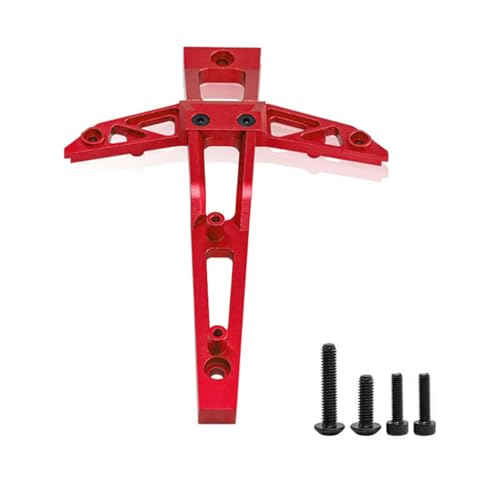 Aluminum Front Chassis Brace Steering Fixed Support RC Upgraded Parts for TRAXXAS 1/10 MAXX WIDEMAXX Monster TRUCK-89086-4, 1/8 6S MAXX SLASH-102076-4 RC Car, Red - color: Red