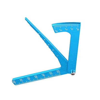 Adjustable Blue Ruler for RC Accessory | Car Height and Wheel Rim Camber Adjusting Tool, Setup System for Wheels Lineal