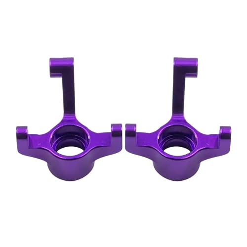 for Losi Micro B 2WD RTR LOS00007 1/24 Metal Aluminum Front Steering Knuckles Spindles Rc for Buggy Car Upgrades Accessories RC Steering Knuckles Cup(Purple) - size: Purple