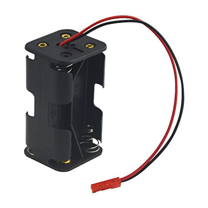 4 Pack Battery Holder 4 Cell AA Battery Container Holder Case with JST Plug Connector for RC Car Truck Airplane