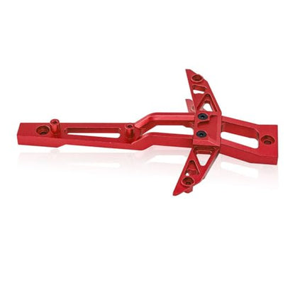 Aluminum Front Chassis Brace Steering Fixed Support RC Upgraded Parts for TRAXXAS 1/10 MAXX WIDEMAXX Monster TRUCK-89086-4, 1/8 6S MAXX SLASH-102076-4 RC Car, Red - color: Red