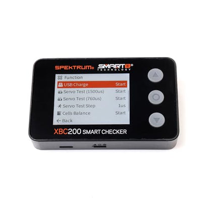 Spektrum Accessories XBC200 Smart Battery Checker & Servo Tester SPMXBC200 RC Sport Airplanes