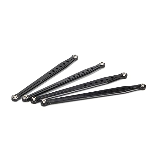 RCAWD Lower Suspension Links Set 4pcs for RedCat 1/10 Everest Gen7 Pro/Sport RC Crawler Links Rod Aluminum Linkage Rod Arm Set Upgrade Part Black - color: Black