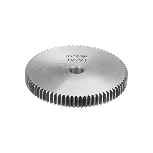 HARFINGTON Straight Spur Gear 10mm Bore 79T Mod-1 Hardened 45# Steel Spur Diff Differential Motor Gear RC Car Replacement Parts - style: 79T