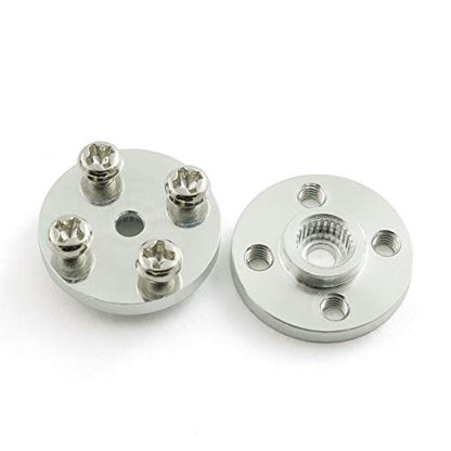 ZYAMY 5Set Universal Servo Horn Aluminum Alloy 25T Standard Silvery Servo Disc for Robot Mechanical Claw Rc Car Helicopter Mg945 Mg995 Mg996