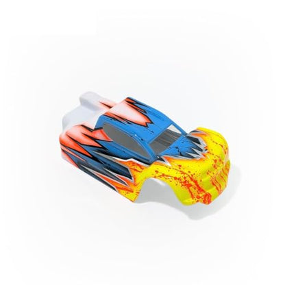 Helidirect RADIANZ Hobby Plus Speck-B Reggie Truggy Airbrush Lexan Body Surge – Pre-Painted Lightweight Truggy Body Shell for HobbyPlus Speck-B - color: Surge
