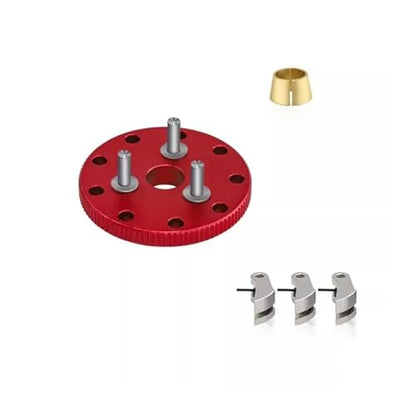 for Traxxas for Nitro for Slash for Rustler T-Maxx Metal Flywheel Clutch Bell Set #4142#4146#3281 RC Car Upgrade Parts Accessories Replacement RC Car DIY Parts(Red) - size: Red