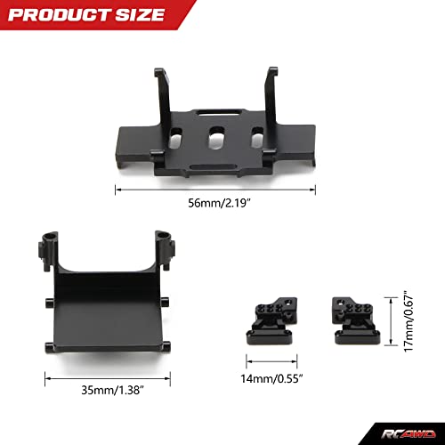 RCAWD SCX24 Bronco Battery Tray & ESC Mount & Rear Shock Tower for Axial 1/24 SCX24 AXI00006 Upgrade Parts