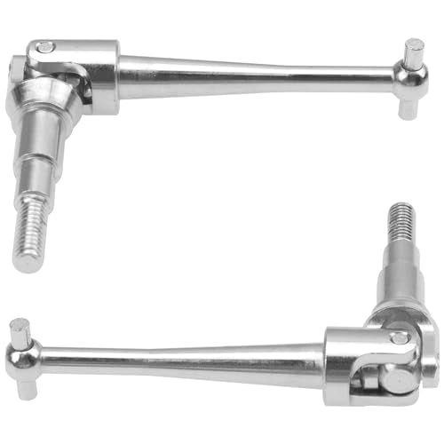 ShareGoo Steel CVD Drive Shaft Dogbone w/Hex Wheel Hubs Hex Adapter Compatible with MJX Hyper Go 16207 16208 16209 16210 H16BM H16GT H16DR H16 1/16 RC Car (Silver) - color: Silver