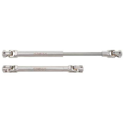 MEUS RACING 2pcs Universal Driveshaft for SCX10 SCX10 II Wraith TRX4 1/10 RC Crawler Upgrades Parts, 112-163mm - size: 112-163mm