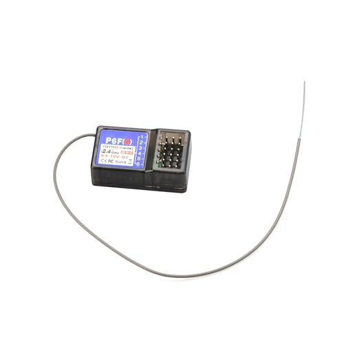 ZEZEFUFU Plastic P6FG Receiver 2.4G 6 Channel Receiver with Gyro for RC X6 Transmitter Remote Controller