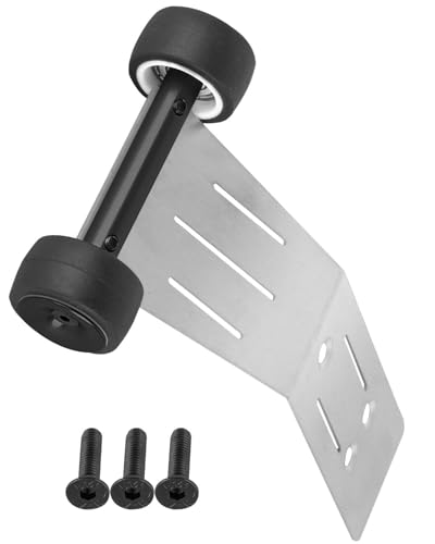 RC Upgrade Parts Steel Wheelie Bar for 1/16 Mini Maxx 4WD RTR Brushless Monster Truck (#107154-1),Tail Wheel Head up Wheel Hop Ups,Black(1 PCS - color: Black-(1 Pcs）
