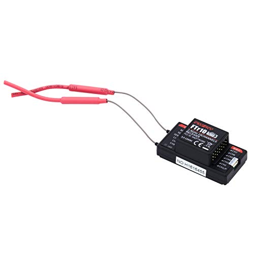 GoolRC Flysky FTR10 Receiver, 2.4GHz 10CH AFHDS 3 Remote Control Receiver Dual Antenna Support i-Bus/S-Bus/PPM Output for PL18 Transmitter RC Drone Airplane Helicopter