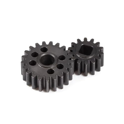 Heat Treated Steel 15T/20T Portal Overdrive Gear 36% OD 12T/23T Standard Gear for Axial 1/10 Capra F9 SCX10 III AR45 Portal Axle (14T 21T) - color: 14t 21t