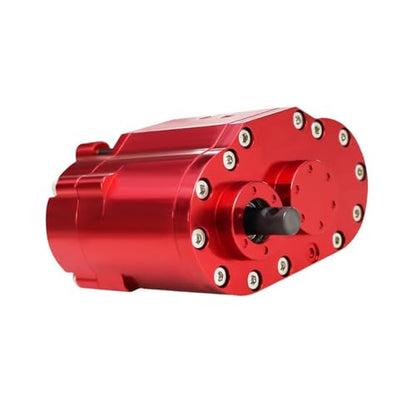 Yiju Transfer Case Gearbox RC Transmission Box Aluminum Alloy Construction Professional Double Speed RC Crawler Gear Set Suitable for Rock Crawling, Red - color: Red