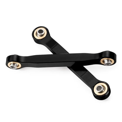 Aluminum Black Steering Links for Arrma 1/18 Granite GROM MEGA 380 | Brushed 4X4 Monster Truck ARA2102 RC Upgrade Parts - color: Black