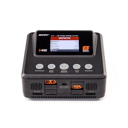 Spektrum S450 G2 AC/DC Smart Charger 4x50W Battery Charger, SPMXC3040
