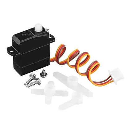 1.7g Micro Servo with Plastic Gears & Mini JST Plúg, High-Speed Steering Servo for Mini 4WD RC Car Part & DIY