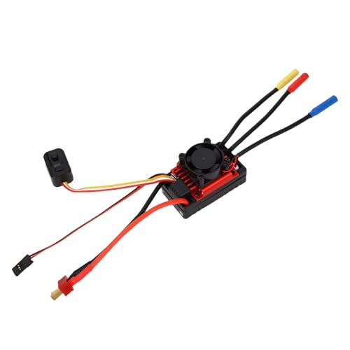 Generic RC Car Brushless 60A ESC with Water Proof Design for 1/10 Truck, Proportional Braking, for All Weather Sports Competition