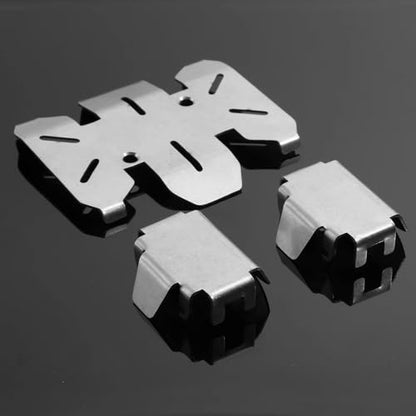 RC Modifications Spare Compatible With Axial For SCX10 PRO 1/10 RC Crawler Car Upgrade Parts Stainless Steel For Chassis Skid Plate Axle Protector