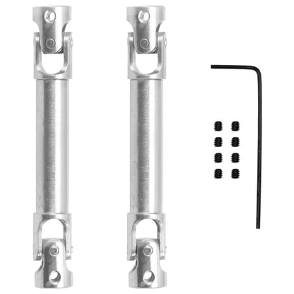 2Pcs Vgoohobby 2mm 3mm 4mm Metal RC Drive Shaft CVD Driveshaft Compatible with WLtoys Axial MN Model WPL Tamiya 1/24 1/18 1/16 1/14 1/12 RC Military Crawler Car Tractor Truck (50-65mm 4-4) - color: 50-65mm 4-4