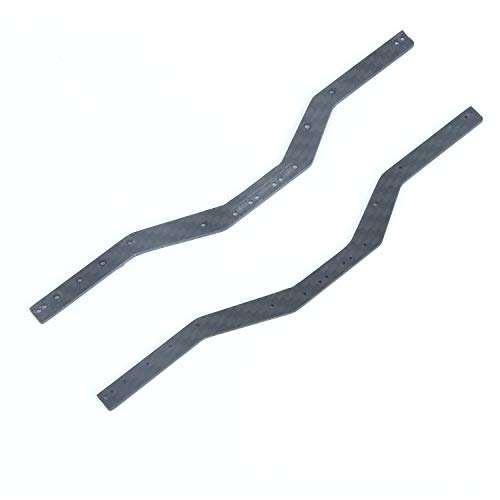 LCX Racing 1/24th RC Crawler Car Carbon Fiber Chassis Frame Rail for Axial SCX24, Upgrades Parts Accessories