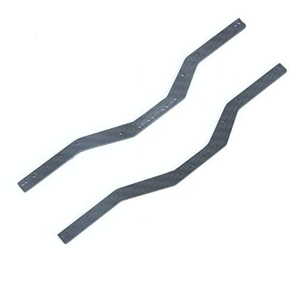 LCX Racing 1/24th RC Crawler Car Carbon Fiber Chassis Frame Rail for Axial SCX24, Upgrades Parts Accessories