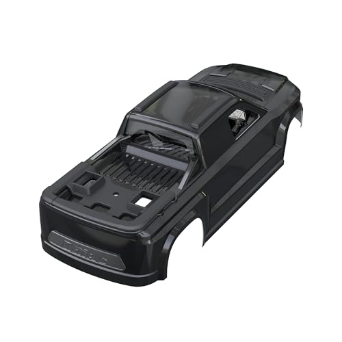 UDIRC UD1610S Replacement Body Shell, 1:16 RC Truck Body, Full Roll Cage & Realistic Cockpit, Durable PC RC Car Shell, Black, Part P16-001C - color: Black