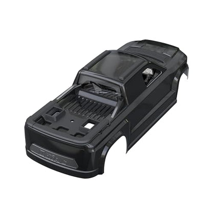 UDIRC UD1610S Replacement Body Shell, 1:16 RC Truck Body, Full Roll Cage & Realistic Cockpit, Durable PC RC Car Shell, Black, Part P16-001C - color: Black