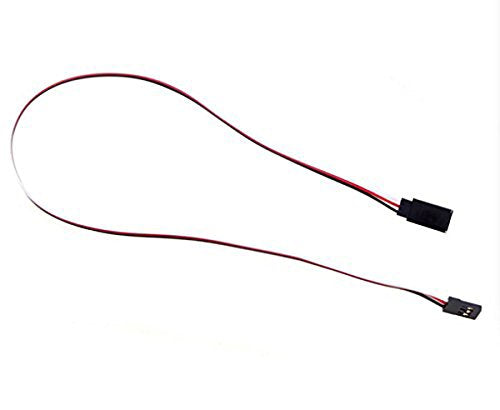 10Pcs 3 Terminal Male to Female Servo Extension Lead Wire Cable 300mm Red White Black for RC Airplane (10Pcs) - color: 10pcs, size: 300mm