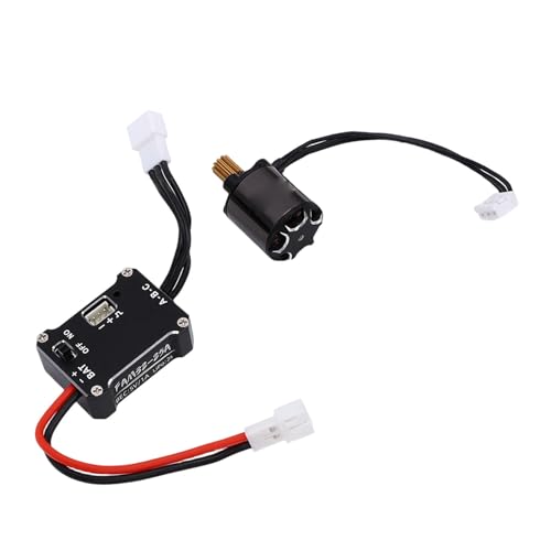 RC Brushless Motor ESC Combo, 25A 1212 3500KV Sensored Motor for 1/24 RC Cars, Powerful 1212 3500KV Motor & ESC Set