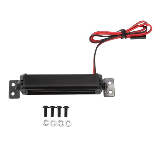 RC Light Bar Roof Lamp Kit 15 LED 3.1 Inch Aluminum Alloy Super Bright Roof for Axial SCX10 1/10 RC Crawler Cars