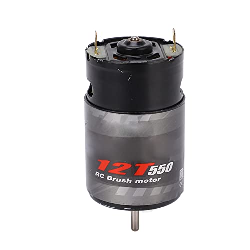 550 Brushed Motor 320A ESC, 320A Two Way Brushed ESC Brushed Motor with ESC for RC Car Crawler (12T) - style: 12T