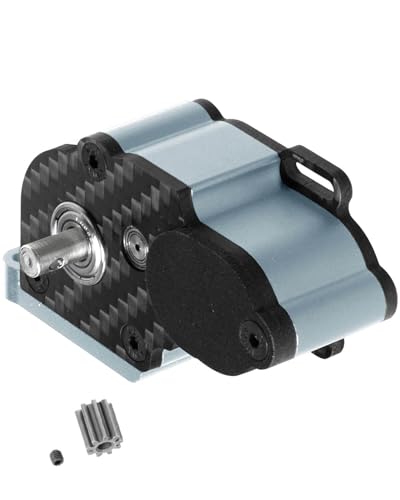 Aluminum Transmission Gearboxes Upgrades Part for SCX10 SCX10 II 90046 90047,RC Crawler Car Alloy Transmission Gearbox Hop Ups,Titanium - color: Titanium - Scx10