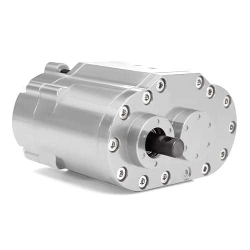 RC Car Toys for Axial for SCX10 90046 D90 1/10 2-Speed 48P Transfer Case Transmission Gearbox with Steel Gears Ratio 1.8:1/0.7:1 RC Crawler(Silver) - color: Silver