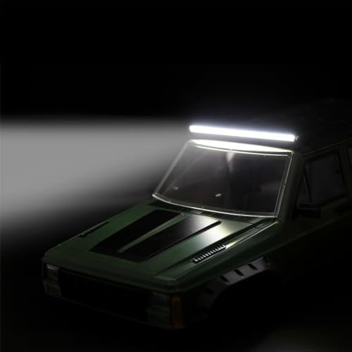 REDSPIDER Aluminum RC Lights，RC Light bar/rc Light kit/RC car Lights/rc Lights 1/10 Scale/RC led Lights for 1/8 1/10 1/12 1/16 1/18 RC Crawler Buggy Truck Monster Car RC Crawler (146.7mm (5.8in)) - size: 146.7mm (5.8in)