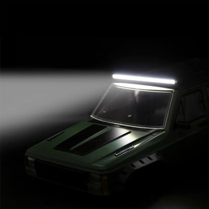 REDSPIDER Aluminum RC Lights，RC Light bar/rc Light kit/RC car Lights/rc Lights 1/10 Scale/RC led Lights for 1/8 1/10 1/12 1/16 1/18 RC Crawler Buggy Truck Monster Car RC Crawler (146.7mm (5.8in)) - size: 146.7mm (5.8in)