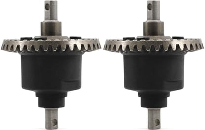 Front Rear Differential Assembled, 1/10 RC Differential Set for Traxxas Nylon Housing Metal Gears, Replacement for #5381, #6882, #5379 - Slash Diff Fits for Slash, Rustler, Stampede, Hoss, Ford F-150